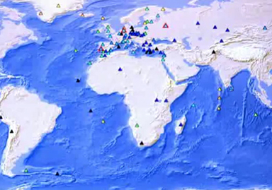 video activité du centre de sismologie euro-med - tremblements de terre
